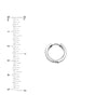 Sterling Silver Diamond Cut Hoops