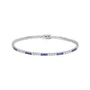 Diamond &amp; Sapphire Tennis Bracelet (2-1/4tcw)