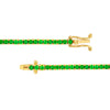 3.60ct Green Tsavorite Straight Tennis Bracelet