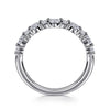 14K White Gold Diamond Wedding Band