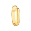 Polished Square Hoop Earrings