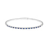 Sapphire &amp; Diamond Flex Tennis Bracelet (7/8tcw)