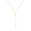 Double Mini Bar Lariat Necklace