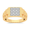 10K 0.16Ct Diamond Mens Ring