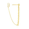 50/50 Cable Chain Front-to-Back Earrings