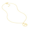 Wave In Circle Necklace