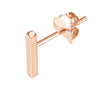Mini Staple Bar Earrings on Post Back