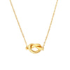 2mm Tube Love Knot Necklace