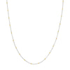 2.0mm Two-Tone Saturn Curb Chain with Lobster Lock