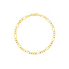 3.9mm Light Concave Figaro Chain with Lobster Lock