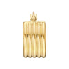Small Round Ribbed Hoops