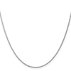 14K White Gold 1.3mm Box Chain