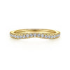 14K Yellow Gold Diamond Wedding Band