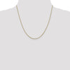 14K 1mm Round Snake Chain