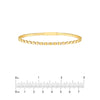1/3tcw Alternating Diamond and Round Link Flex Bracelet