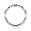 14K White Gold Diamond Wedding Band