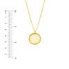 Engravable Beaded Disc Medallion Necklace