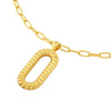 Oval Twisted Pendant