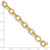 14K Polished Cable Oval Link Bracelet