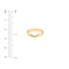 Diamond Chevron Polished Band