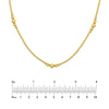 Graduated Bead Station Necklace