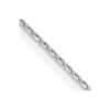 18K White Gold 16 inch 1.5mm Diamond-cut Cable with Fancy Lobster Clasp Chain