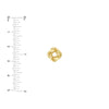 Love Knot Stud Earrings on Post Back