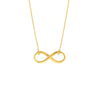 Plated Sterling Silver Infinity Necklace