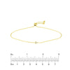 Mini Diamond Cross Bolo Bracelet