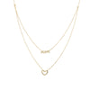 Script Mom and Open Heart Duet Necklace