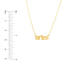 Gothic Aries Nameplate Necklace