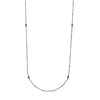 Sterling Silver D/C Bead and Mini Bead Long Necklace