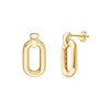 Oval Door Knocker Hoop Earrings