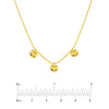 Mommy Loves You Triple Puff Heart Adj. Necklace