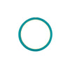 Diamond Bezel on Teal Enamel Band
