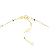 Multi-Colored Enamel Bead Saturn Chain