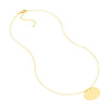 Engravable Disc Plate Adj. Necklace