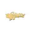 Rose Nameplate Necklace
