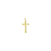 Diamond-Cut Tapered Cross Pendant