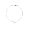 Heartbeat on Chain Adjustable Bracelet