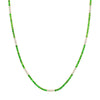 2-1/4tcw Diamond &amp; 2.4mm Tsavorite Tennis Necklace