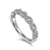 Twisted-14K White Gold Twisted Diamond Anniversary Band