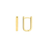 Thin Paper Clip Huggie Earrings