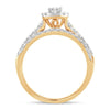 14K 1.00Ct Fancy Cut Bridal Ring