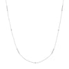 Diamond Bezel and Bar Station Necklace