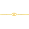 Mini Evil Eye Cutout Adjustable Bracelet