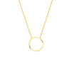 Open Wire Circle Adjustable Necklace