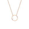 Open Wire Circle Adjustable Necklace
