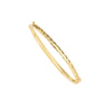 Diamond-Cut Tube Hinged Bangle