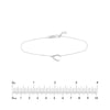 Sideways Wishbone Adjustable Bracelet